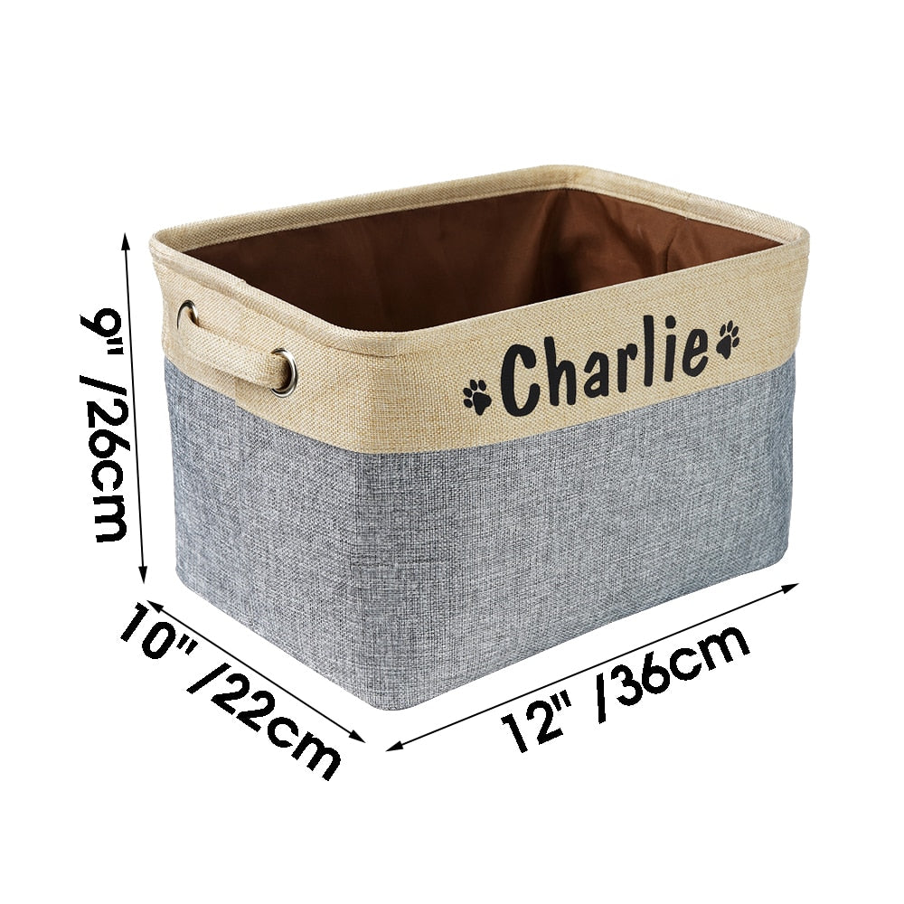 Personalized Pup Storage Basket