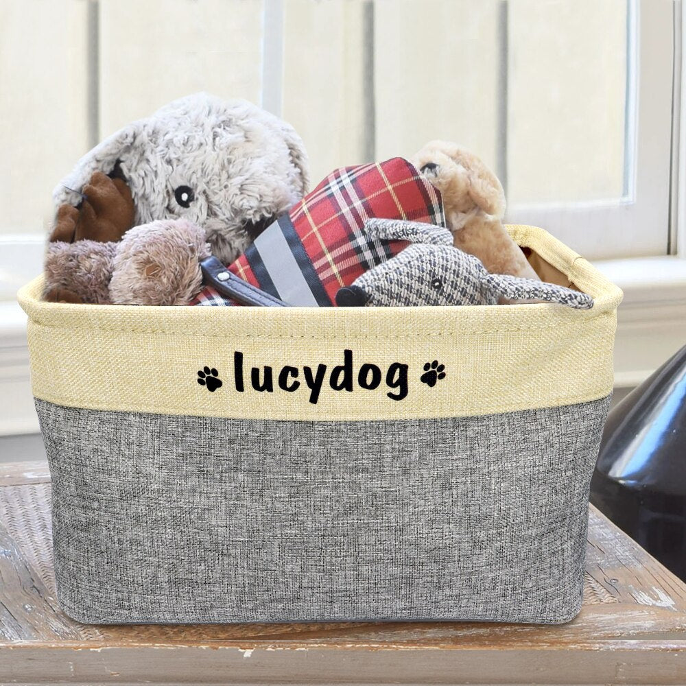 Personalized Pup Storage Basket