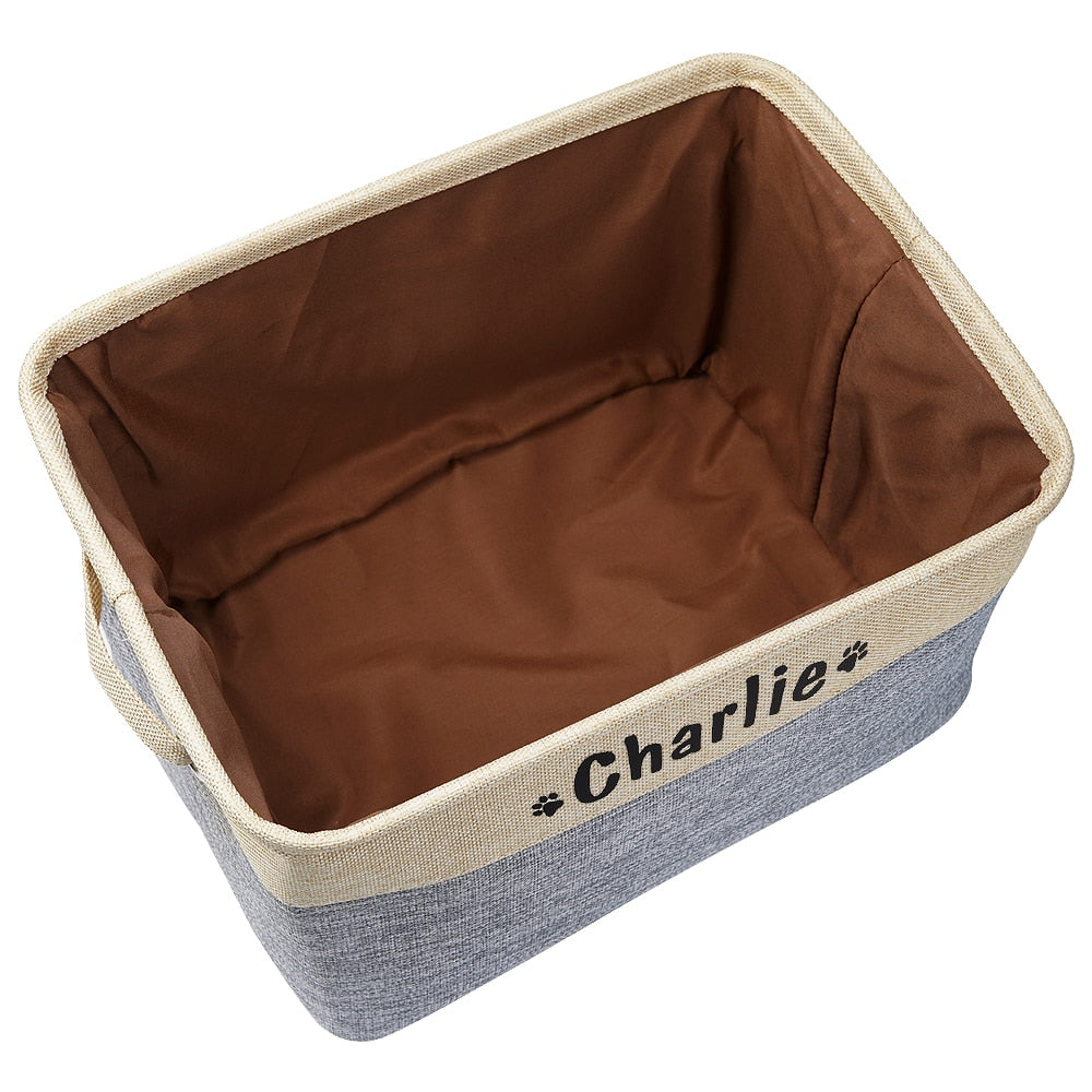 Personalized Pup Storage Basket