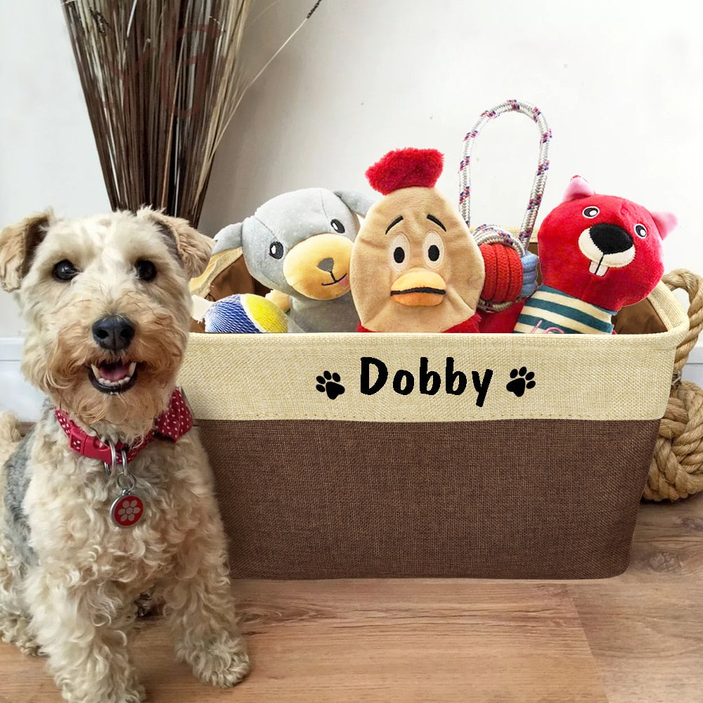 Personalized Pup Storage Basket