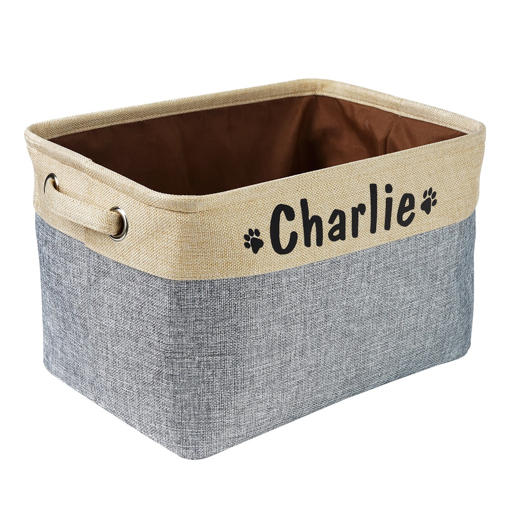 Personalized Pup Storage Basket