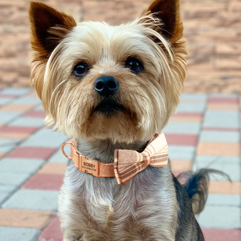 Plaid Personalized Collars