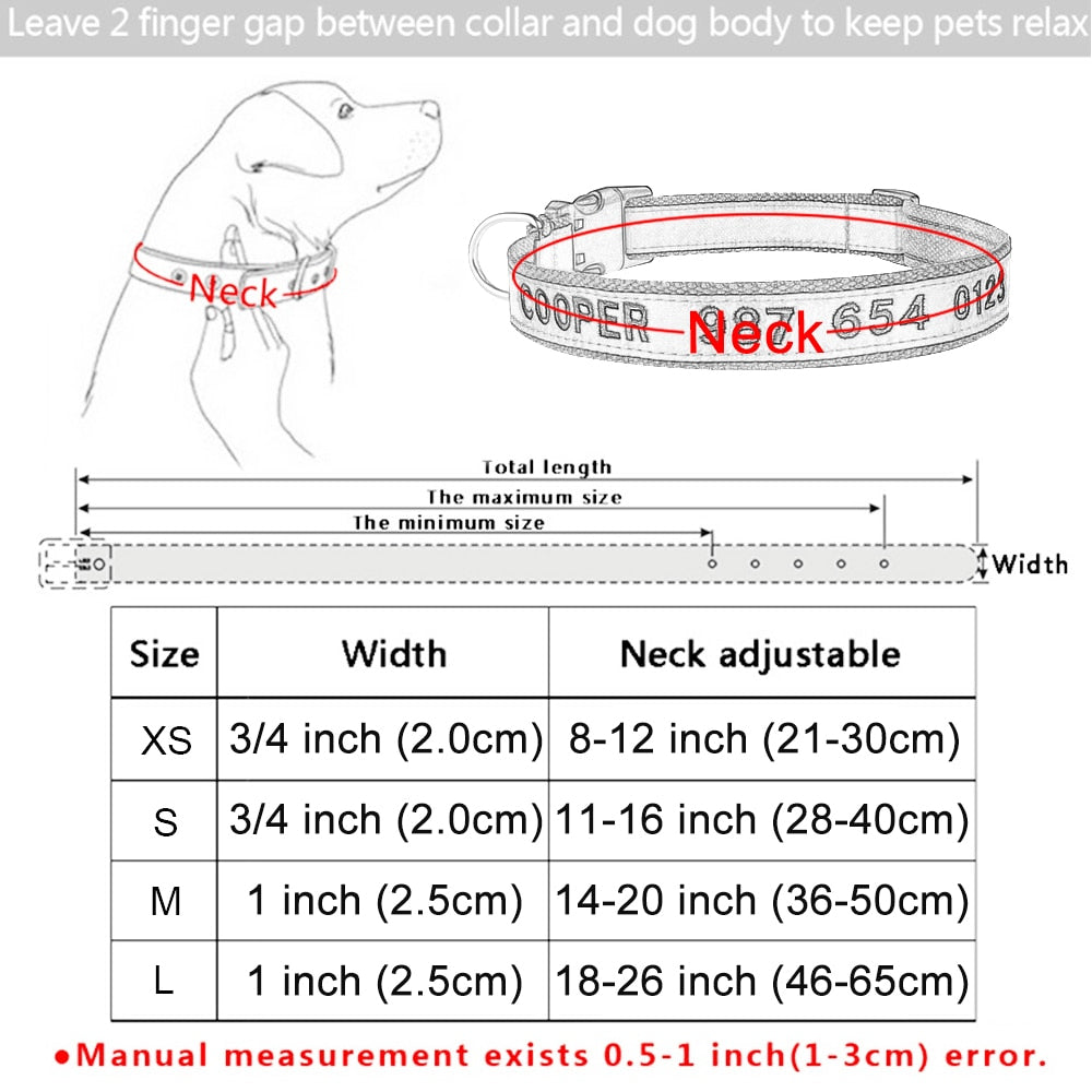 Embroidered Personalized Collar