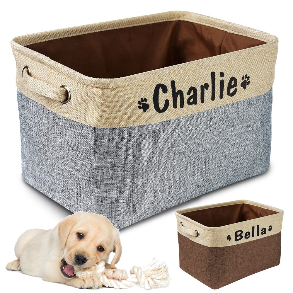 Personalized Pup Storage Basket
