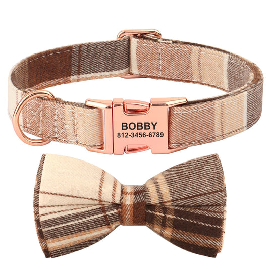 Plaid Personalized Collars